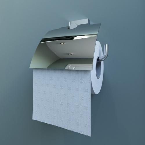 Держатель для туалетной бумаги с крышкой, латунь, Edifice, IDDIS, EDISBC0i43 фото 3