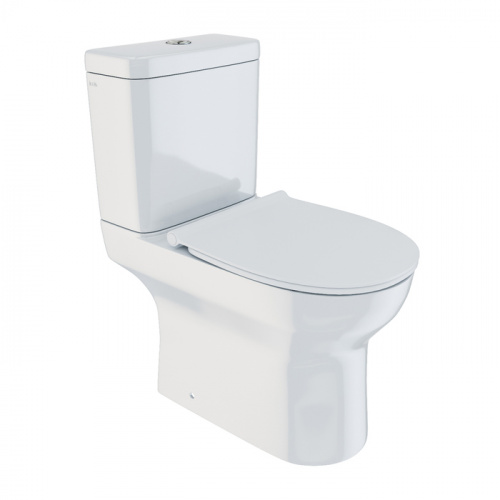Унитаз-компакт, безободковый,  Drum, DRU2DSEi24, IDDIS фото 2