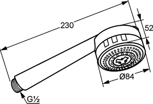 Душевая лейка Kludi Zenta 608000500 фото 6