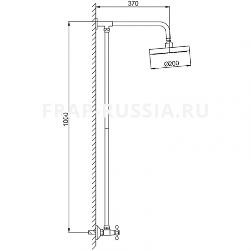 Душевая стойка Frap F2424 фото 2