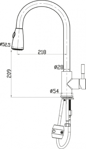 Смеситель BelBagno Nova BB LAM31 IN для кухонной мойки фото 3