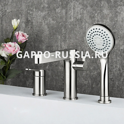 Смеситель на борт ванны Gappo G1199-30 на 3 отверстия фото 11
