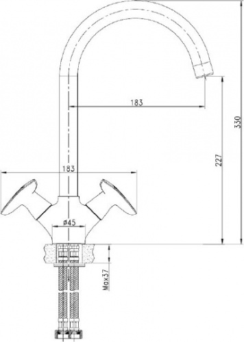 Смеситель Iddis Copter COPSBJ0i05 для кухонной мойки фото 6