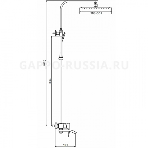 Душевая стойка Gappo G2407-8 фото 2