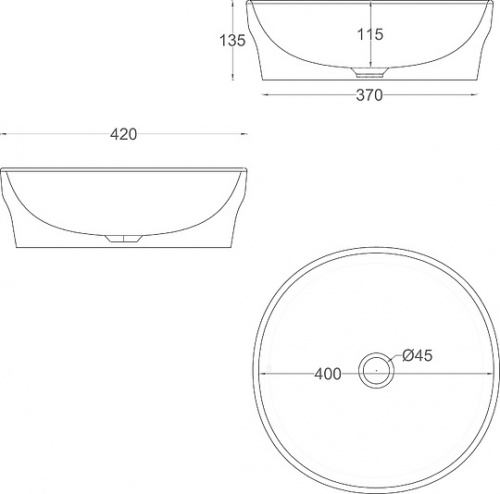 Рукомойник ArtCeram Pop POL001 фото 6