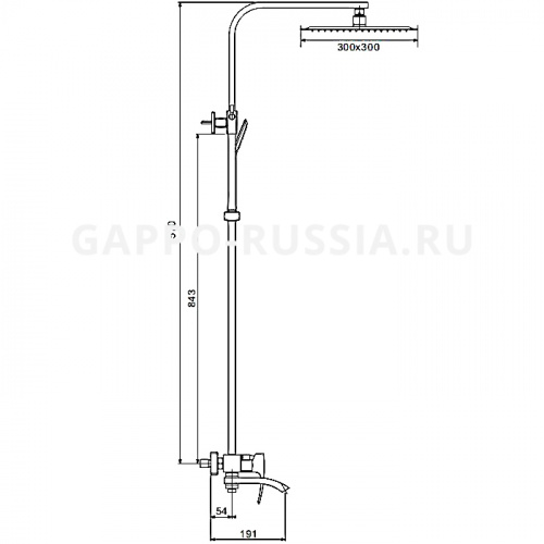 Душевая стойка Gappo G2407 фото 2