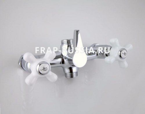 Смеситель для ванны Frap F2618 с керамическими ручками фото 8