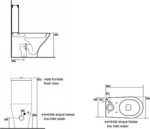 Бачок для унитаза Kerasan Aquatech 378101 фото 5