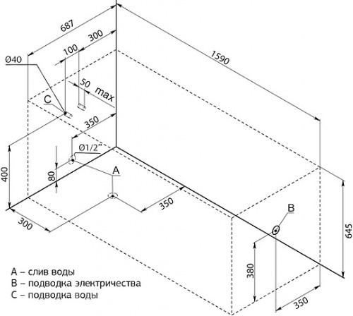 Акриловая ванна Aquanet Nord 160x70 фото 3