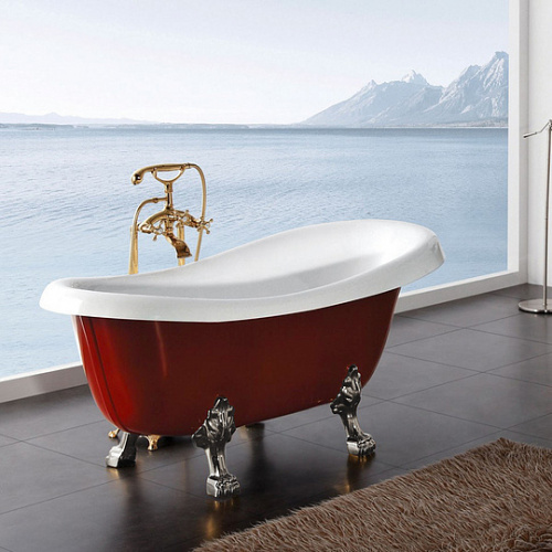 Акриловая ванна BelBagno BB04-ROS фото 5