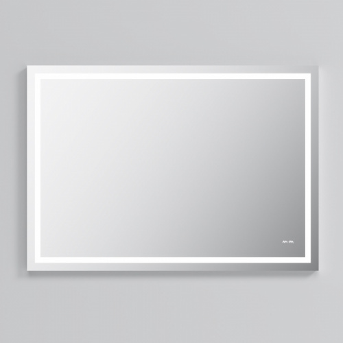 M91AMOX1001WG Универсальное зеркало настенное с контурной LED-подсветкой, 100 см фото 2