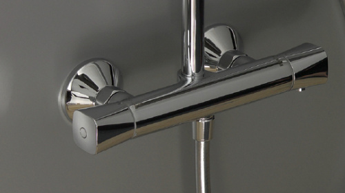 Душевая стойка Hansgrohe Crometta 160 1 Jet 27264400 с термостатом фото 3