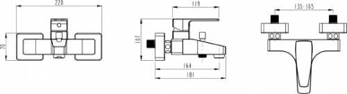 Душевой комплект VitrA A45680WSA + A40775EXP + A40778EXP фото 9