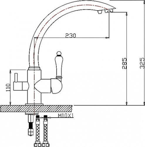 Смеситель Zorg Clean Water ZR 314 YF-33 кварц для кухонной мойки фото 2