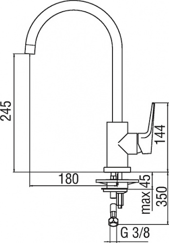 Смеситель Nobili Nobi NB84133CR для кухонной мойки фото 2