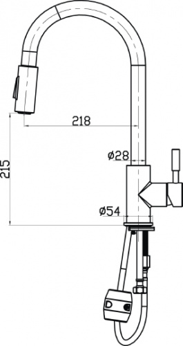 Смеситель BelBagno Nova BB LAM31A IN для кухонной мойки фото 2