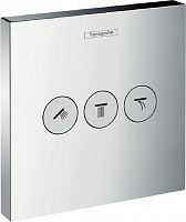 Переключатель потоков Hansgrohe ShowerSelect Trio/Quattro 15764000 на три потребителя