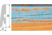 Плинтус Corkstyle Impuls&amp;loft с фотопечатью Impression 58х17 мм