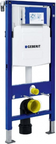Система инсталляции для унитазов Geberit Duofix UP320 111.300.00.5 с белой кнопкой смыва, шумоизоляцией и креплениями фото 3
