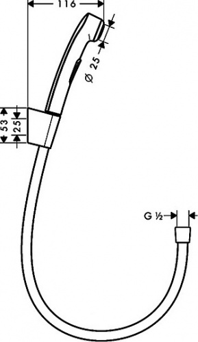Гигиенический душ Hansgrohe 32128000 фото 12