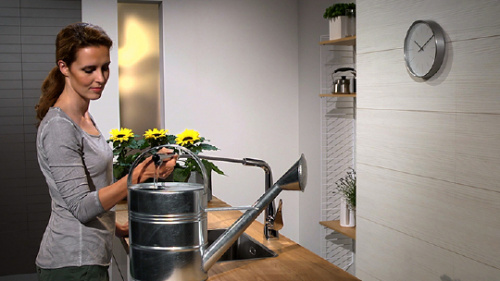 Смеситель Hansgrohe Metris 14821000 для кухонной мойки фото 5