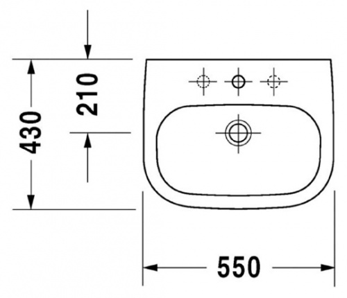 Раковина Duravit D-Code 23105500002 фото 13