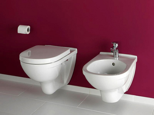 Унитаз подвесной Villeroy & Boch O'Novo 5660HR01 alpin, безободковый фото 2 Унитаз подвесной Villeroy & Boch O'Novo 5660HR01 alpin, безободковый фото 2