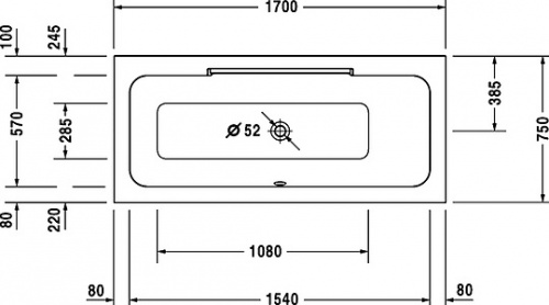 Акриловая ванна Duravit DuraStyle 700297 фото 8