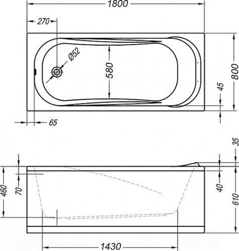 Акриловая ванна Kolpa San String 180x80 фото 4