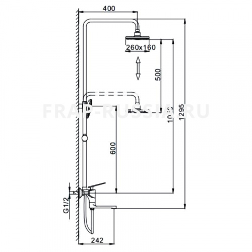 Душевая стойка Frap F2458 фото 4