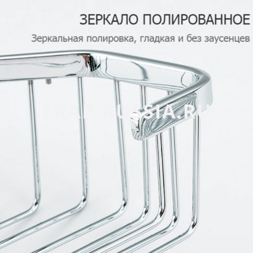 Полка-решетка 3-ярусная угловая Frap F351-2 фото 5
