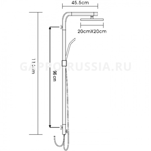 Душевая стойка Gappo G2401 фото 12