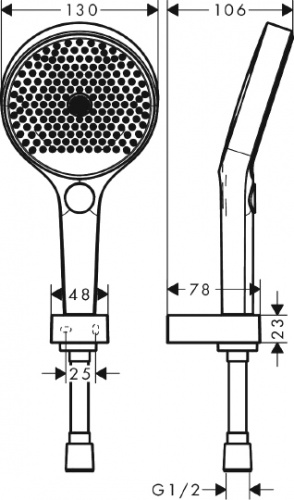 Душевая лейка Hansgrohe Rainfinity 26852700 фото 12