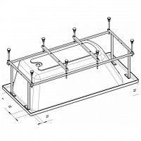 Монтажный комплект к акриловой ванне Easy 170x70