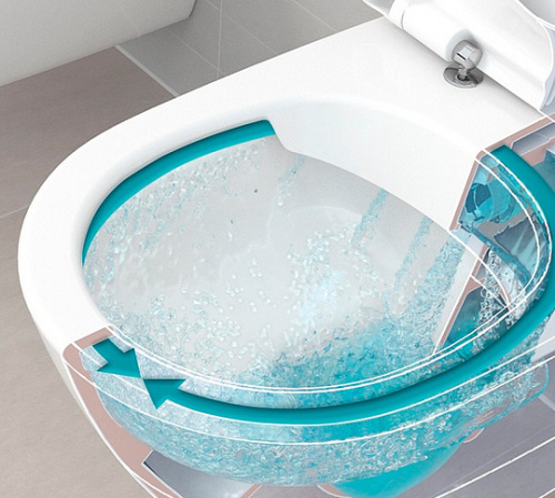 Унитаз подвесной Villeroy & Boch O'Novo 5660HR01 alpin, безободковый фото 7