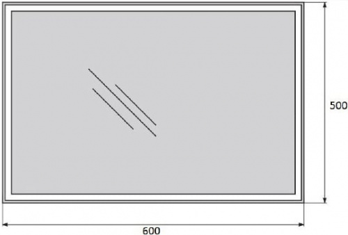 Зеркало BelBagno SPC-GRT-500-600-LED-BTN фото 4