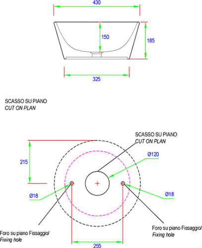 Рукомойник ArtCeram Wire WIL001 43 см фото 5