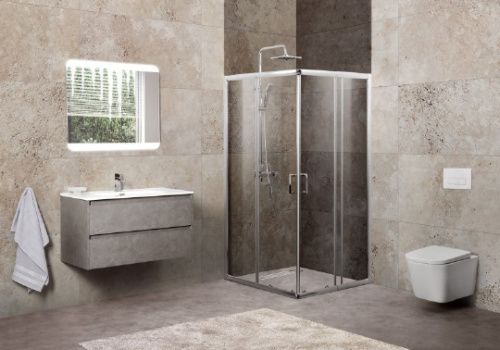 Душевой уголок BelBagno Unique A-2-85/100-C-Cr стекло прозрачное фото 2