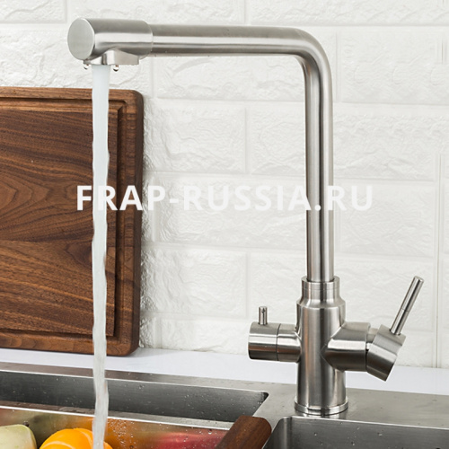 Смеситель для кухни Frap F43899-1 с подключением фильтра питьевой воды фото 9