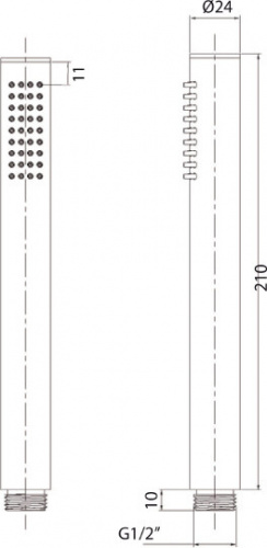 Душевая лейка M&amp;Z ACS55038 фото 2