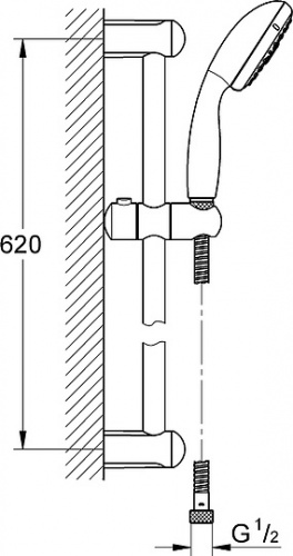 Душевой гарнитур Grohe Tempesta New 27795001 фото 3
