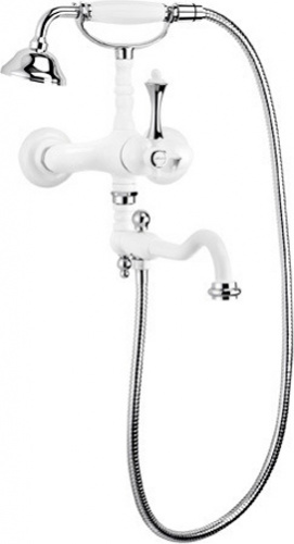 Смеситель Cezares Margot VDFM2-BLC для ванны с душем, белый