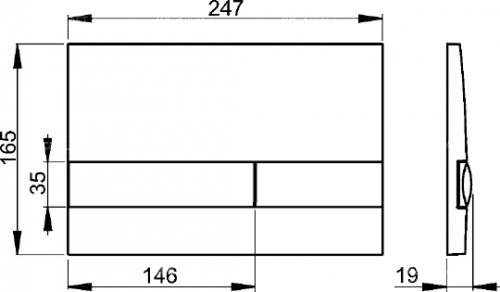 Система инсталляции для унитазов AlcaPlast Sadromodul AM101/1120 4 в 1 кнопка смыва хром/белая фото 6