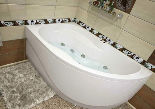 Акриловая ванна Aquanet Graciosa 150x90 L фото 13