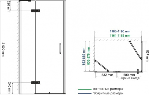 Душевой уголок Wasserkraft Aller White 10H07LW 120x90 см фото 4