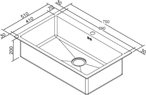 Мойка кухонная Zorg Inox RX RX-7551 фото 3