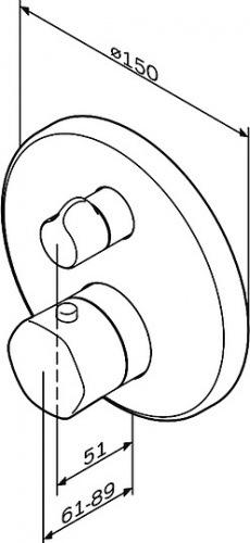 Термостат Am.Pm Gem F9085500 для душа фото 2