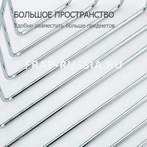 Полка-решетка 3-ярусная угловая Frap F351-2 фото 4