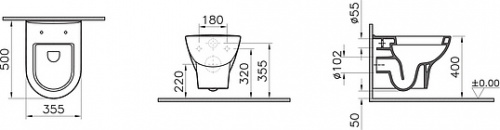 Комплект VitrA Zentrum 9012B003-7206 4 в 1 с микролифтом фото 8