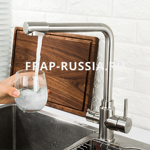 Смеситель для кухни Frap F43899-1 с подключением фильтра питьевой воды фото 10